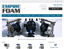 Tablet Screenshot of empirefoam.com